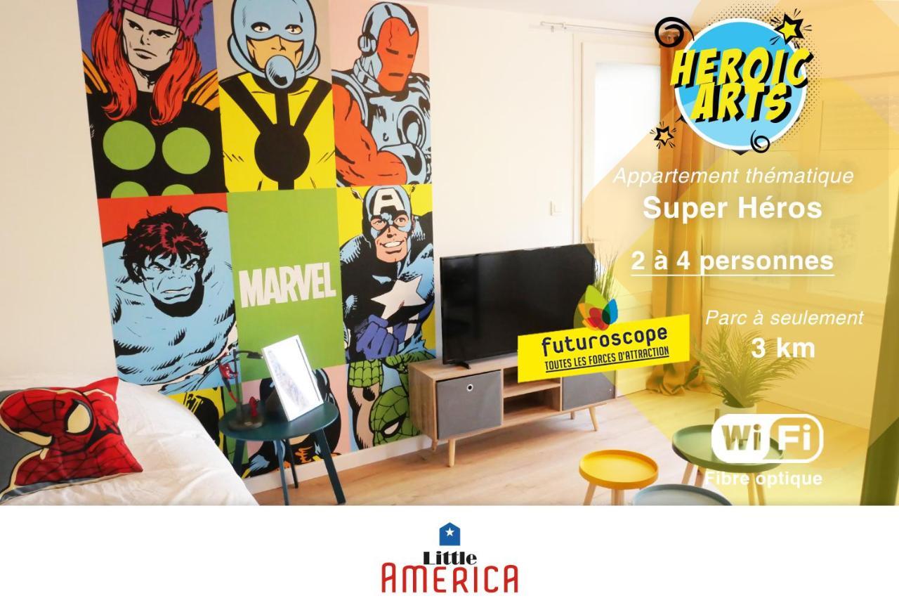 Little America - Appart Hotel 3Km Futuroscope Jaunay-Clan Exteriör bild